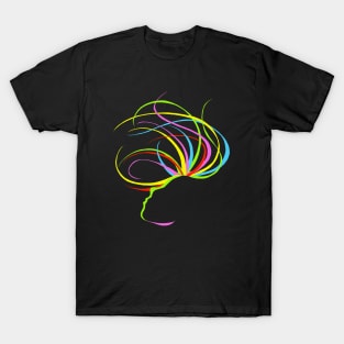 Colorful Abstract of Woman T-Shirt